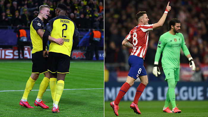 Erling Haaland and Saul Niguez fire their teams into UCL leads